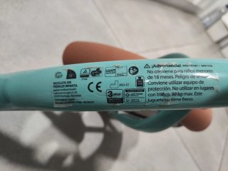 Bicicleta sin pedales infantil