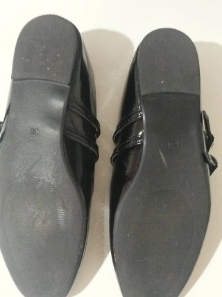 Bailarinas charol negras talla 36