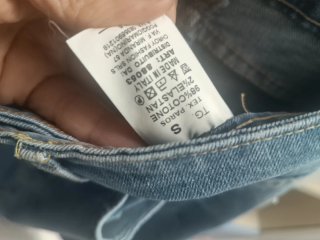 Gonna lunga denim con spacco