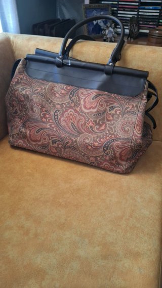 Bolsa de viaje grande estampado paisley