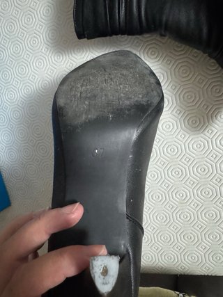 Botines negros tacón