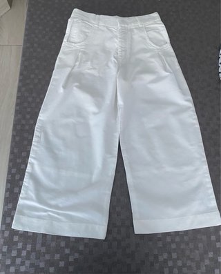 Conjunto blusa lunares y pantalón blanco niña T 6