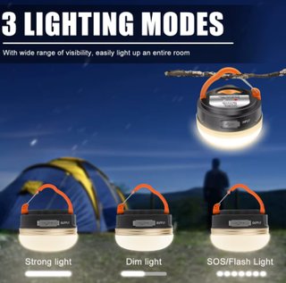 Linterna Camping Recargable USB