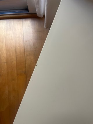 Mesa de centro blanca con estante