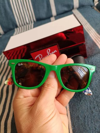 Gafas Ray-Ban Wayfarer Verdes Lentes Marrones