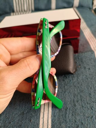 Gafas Ray-Ban Wayfarer Verdes Lentes Marrones