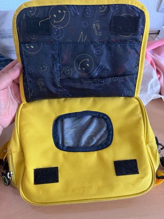 Bolsa Pañales Bebé Amarilla Caritas Sonrientes