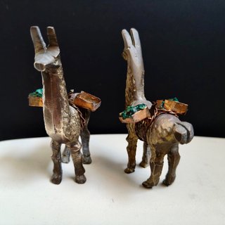Llamas/Alpacas de Bronce