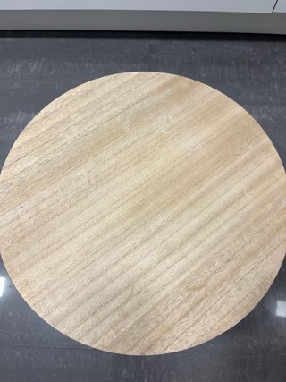 Tavolo ausiliario nordico in turchese e legno