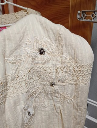 Vestido bohemio beige talla XL