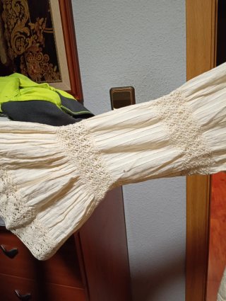 Vestido bohemio beige talla XL