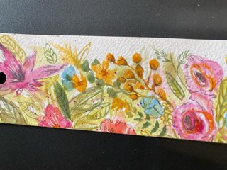 Segnalibri floreali acquerellati a mano