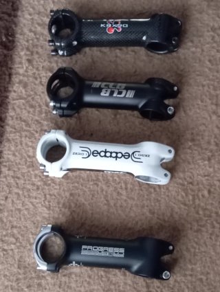Potencias manillar bici alu/carb varias