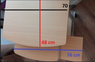 Mesa escritorio ordenador con ruedas