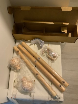 Barra Cortina Extensible Madera Rústica