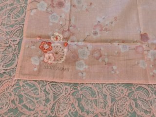 Foulard Hanae Mori vintage fiori di ciliegio.
