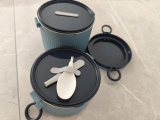 Marmita Tupperware Dupla Metal/Plástico