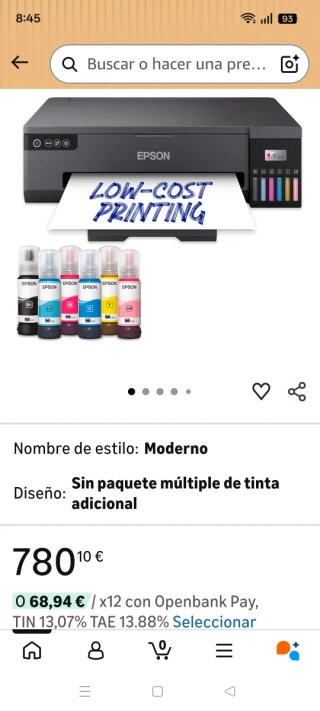 Impresora Epson EcoTank ET-18100