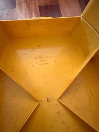 Taburete vintage Gedy amarillo