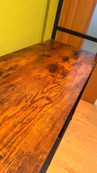 Perchero zapatero madera y metal