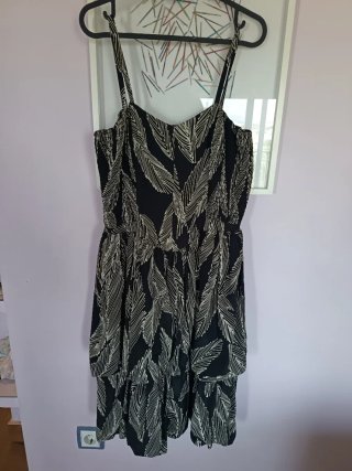 Vestido Veraniego Negro y Blanco