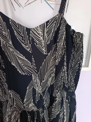 Vestido Veraniego Negro y Blanco