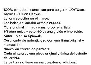 Oleo Lienzo Moderno Negro y Dorado