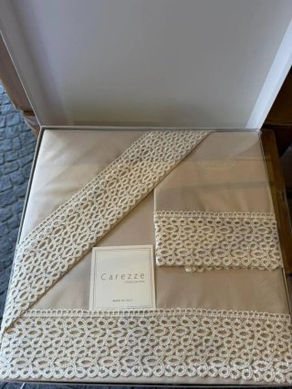 Completo letto matrimoniale Carezze pizzo