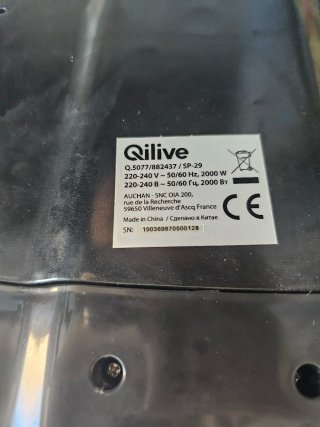 Plancha Qilive Q.5077 con placas desmontables