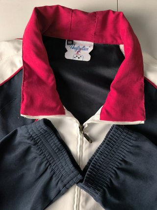 Chaqueta Australian Vintage Blanca Azul Retro
