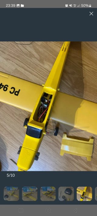 Avión RC J-3 Cub Amarillo