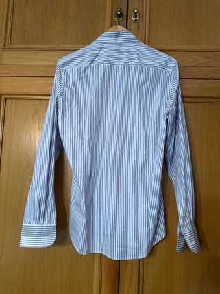 Camisa Rayas Azul Talla 40 Alvaro Moreno