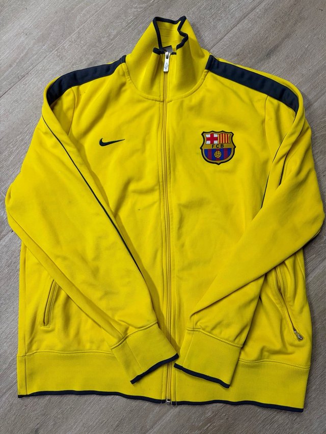 Giacca Sportiva FC Barcelona Nike Gialla
