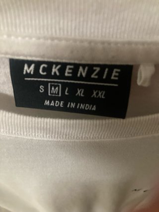 Camiseta McKenzie Blanca Manga Corta Talla L
