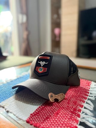 Gorra MEVO Paraguay Negra y Gris