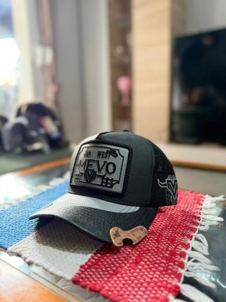 Gorra MEVO Paraguay Negra y Gris