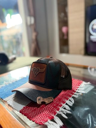 Gorra MEVO Paraguay Negra y Gris