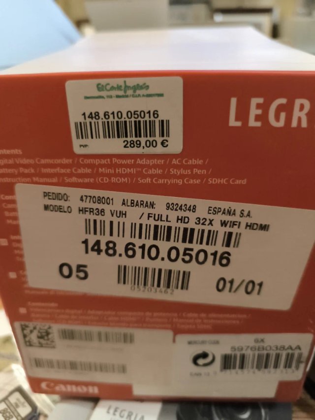 Canon LEGRIA HF R36 Kit Oferta Especial