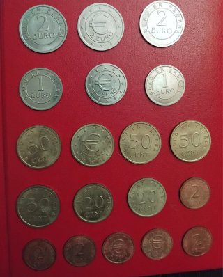 Lote de monedas de Euro en prueba