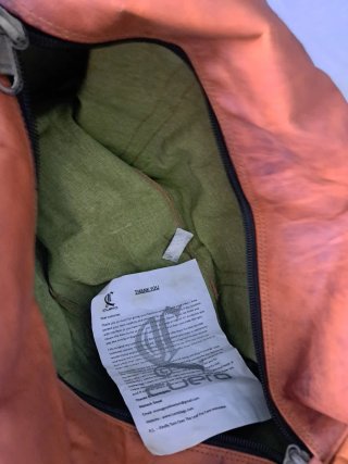 Macuto de piel 100%, amantes del cuero auténtico