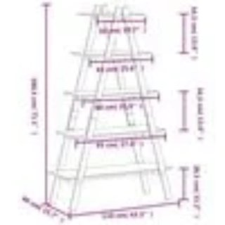 Estantería Escalera Madera 5 Niveles