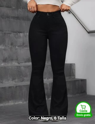 Se vende Pantalones campana negros vaqueros