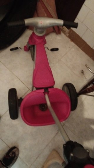 Triciclo infantil rosa