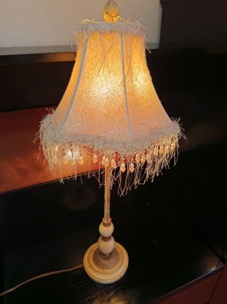 Coppia di Lampade Beige e Marrone