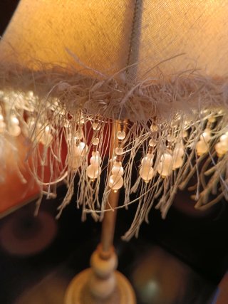 Coppia di Lampade Beige e Marrone
