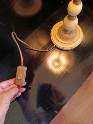 Coppia di Lampade Beige e Marrone