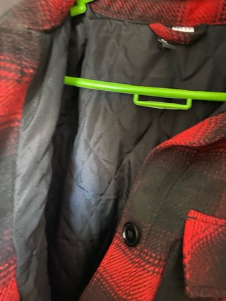Chaqueta H&M cuadros rojo y negro