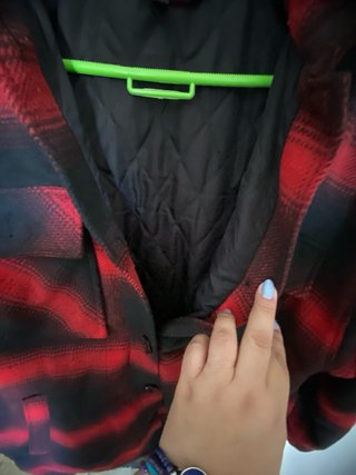 Chaqueta H&M cuadros rojo y negro