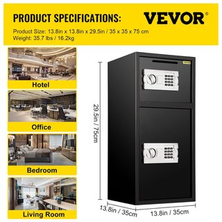 Cassaforte VEVOR con Sicurezza Digitale e Chiave