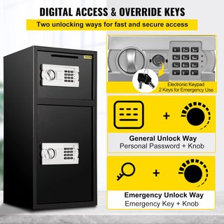 Cassaforte VEVOR con Sicurezza Digitale e Chiave